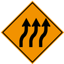 REVERSE CURVE (Three Arrows) RIGHT